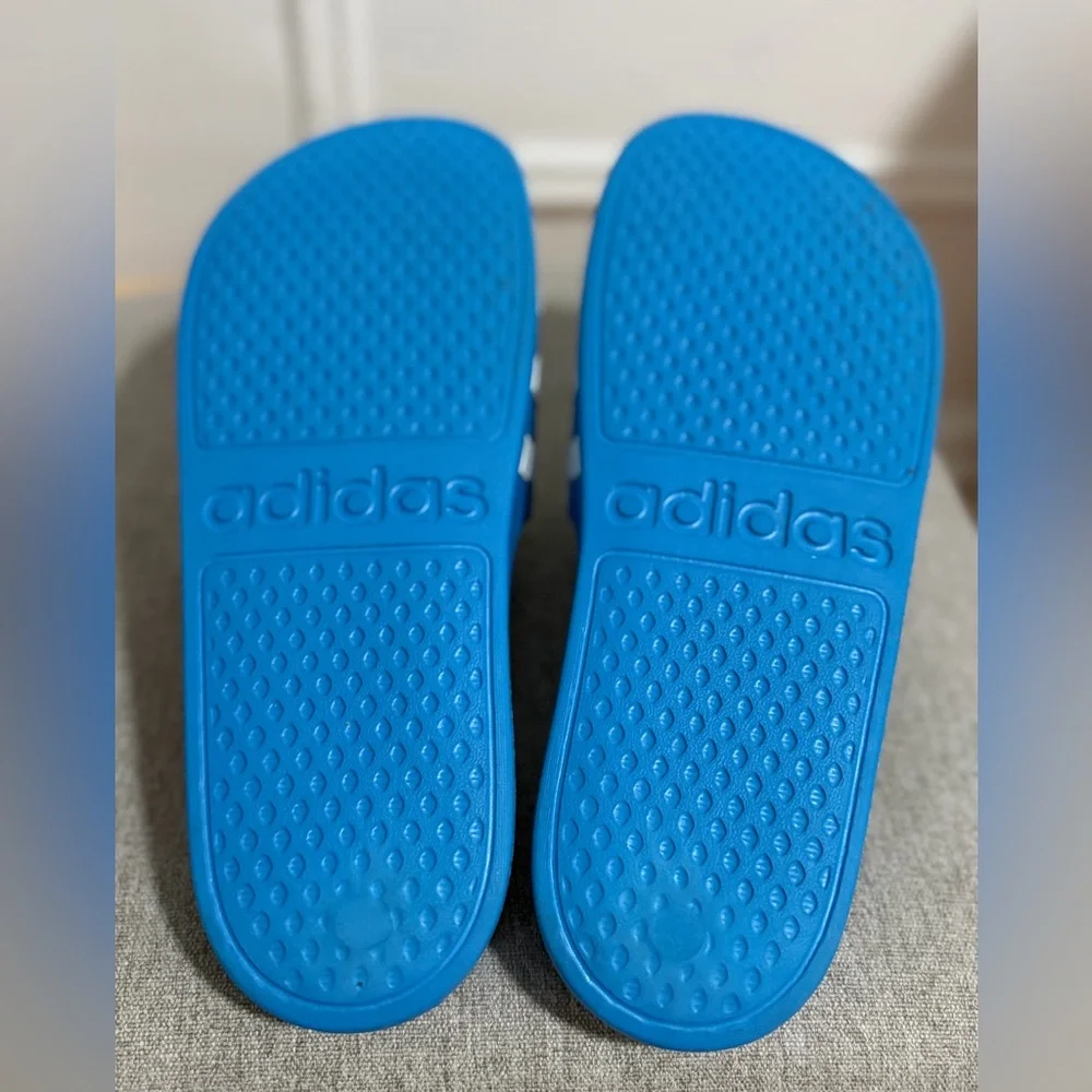 Adidas Adilette Aqua Slides FY8047 Blue White Men’s Sandals Comfort US 9 - Picture 6 of 9